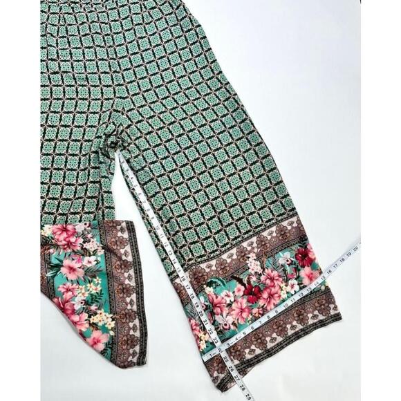 Farm Rio Green Floral Jumpsuit Size XL - Picture 3 of 8